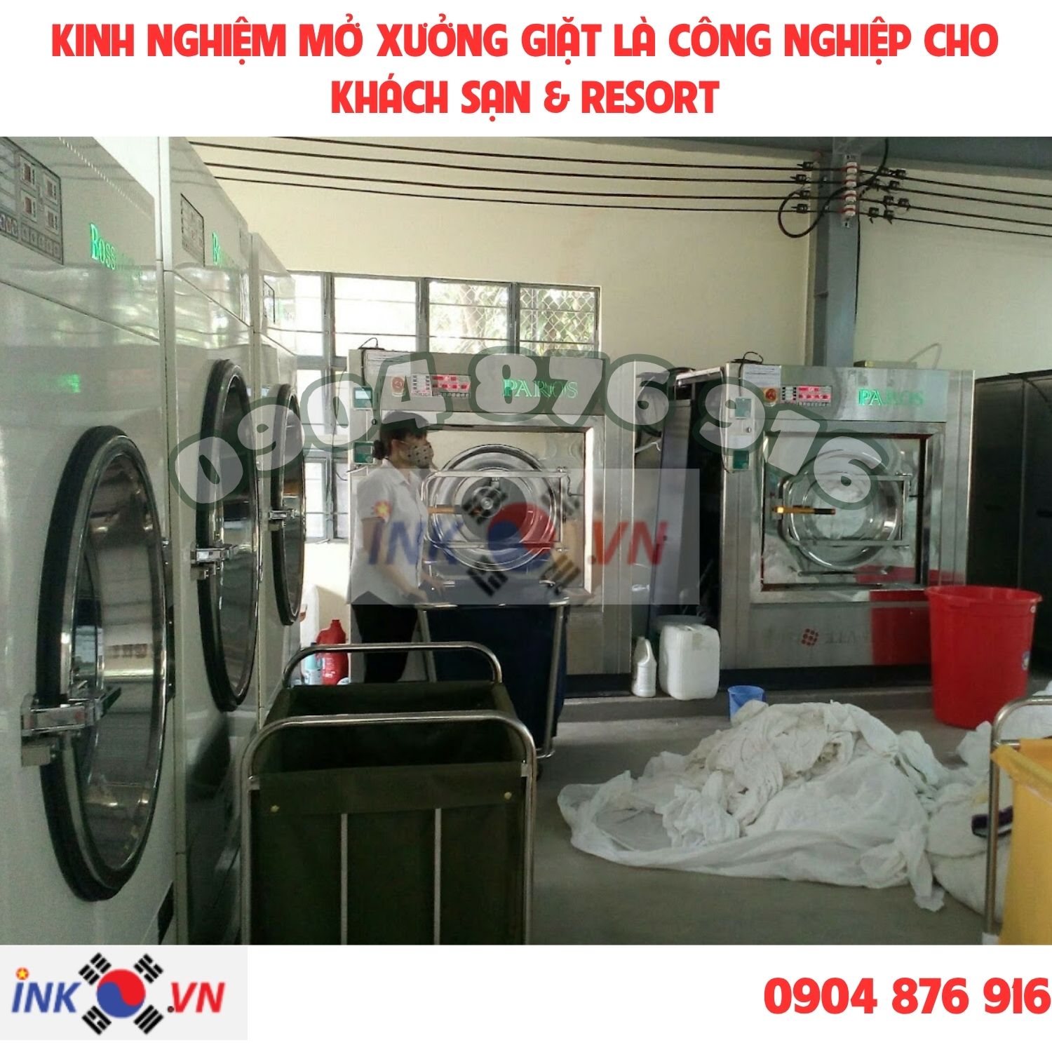 Kinh nghiệm mở xưởng giặt là cho khách sạn và resort